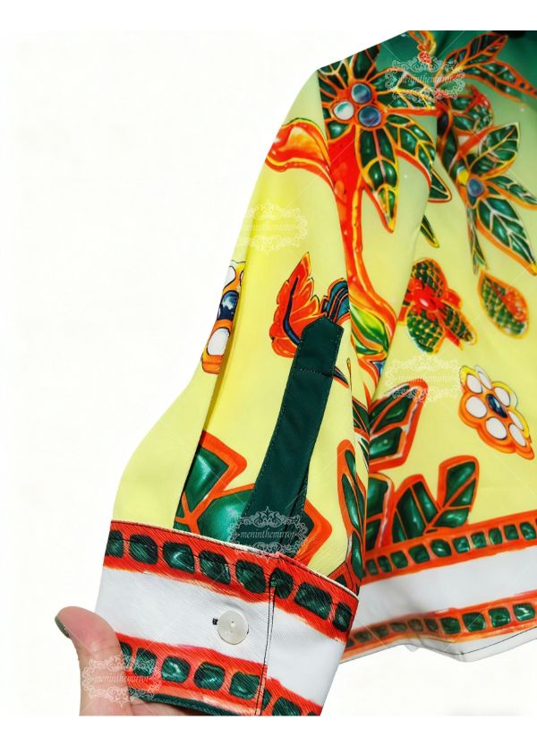 Retro tennis club gradient shirt | Lux Tropical Sportswear Long