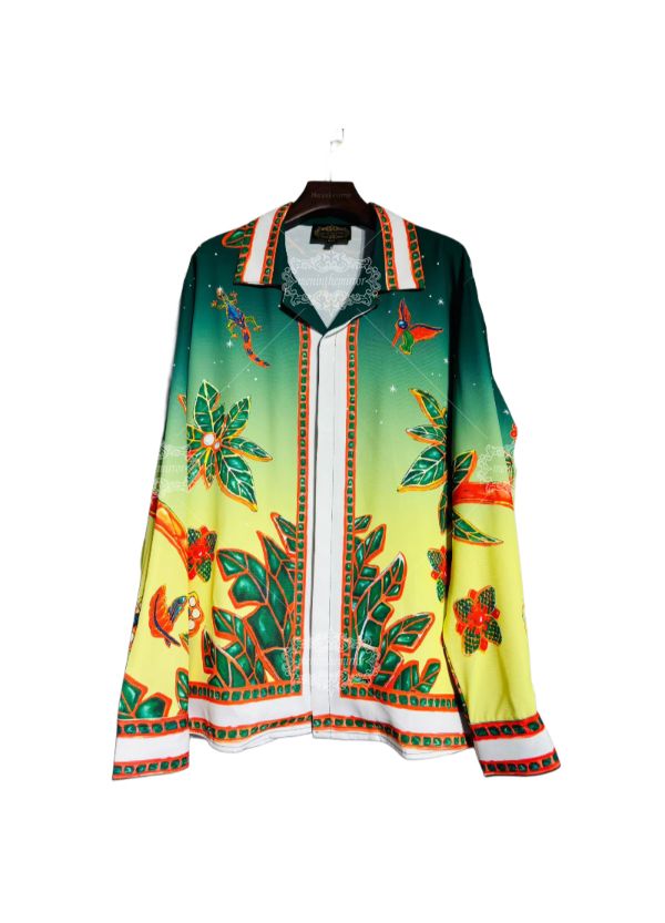 Retro tennis club gradient shirt | Lux Tropical Sportswear Long