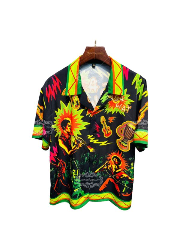 ब्लैक गोल्ड ज्योमेट्रिक बारोक टी | गैलरी लक्स