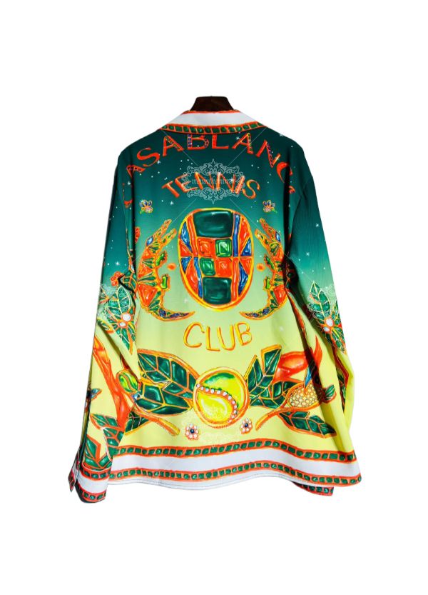 Retro tennis club gradient shirt | Lux Tropical Sportswear Long