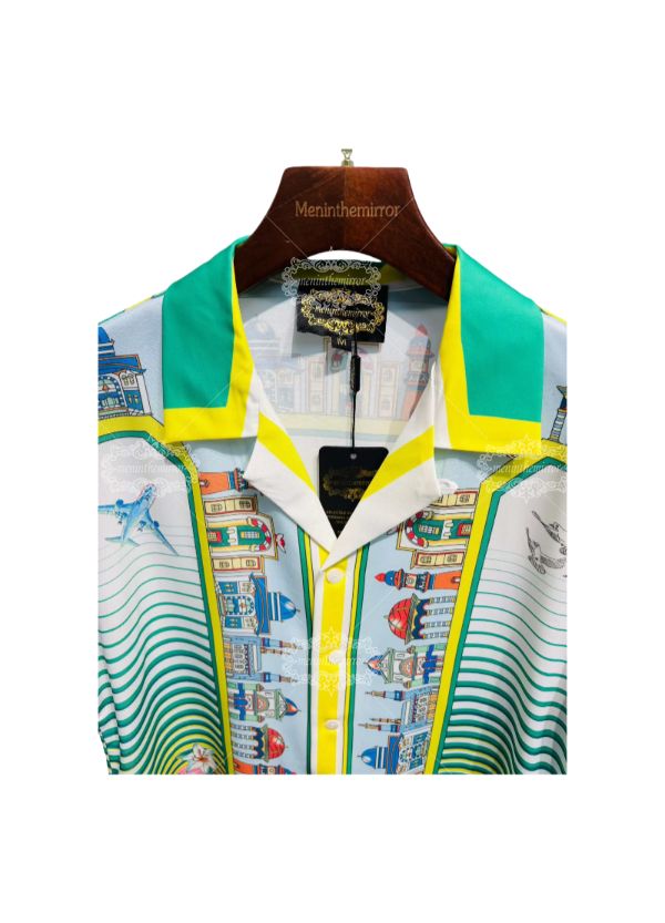 ब्लैक गोल्ड जियोमेट्रिक सिटीस्केप टी | गैलरी लक्स