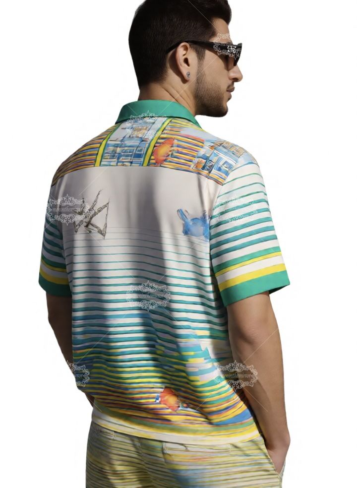 ब्लैक गोल्ड जियोमेट्रिक सिटीस्केप टी | गैलरी लक्स