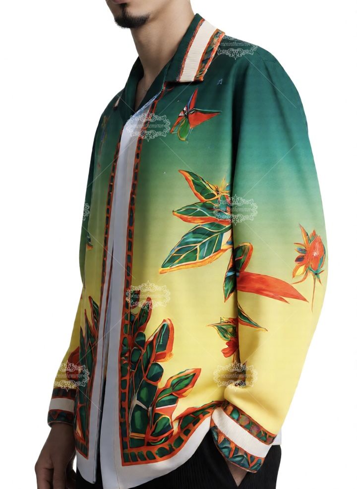 Retro tennis club gradient shirt | Lux Tropical Sportswear Long