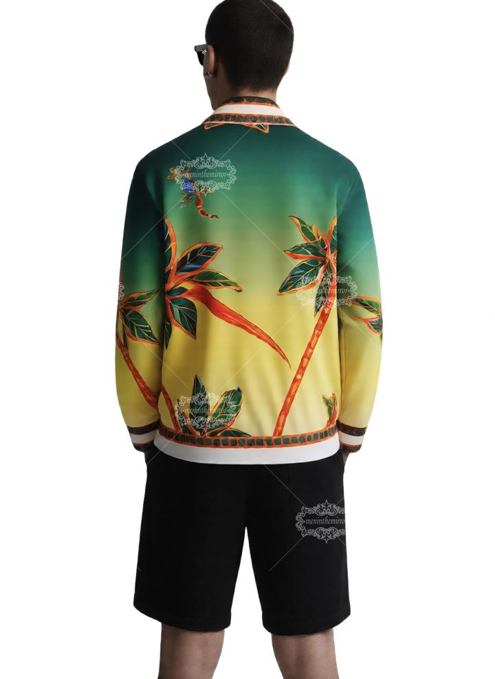 Retro tennis club gradient shirt | Lux Tropical Sportswear Long